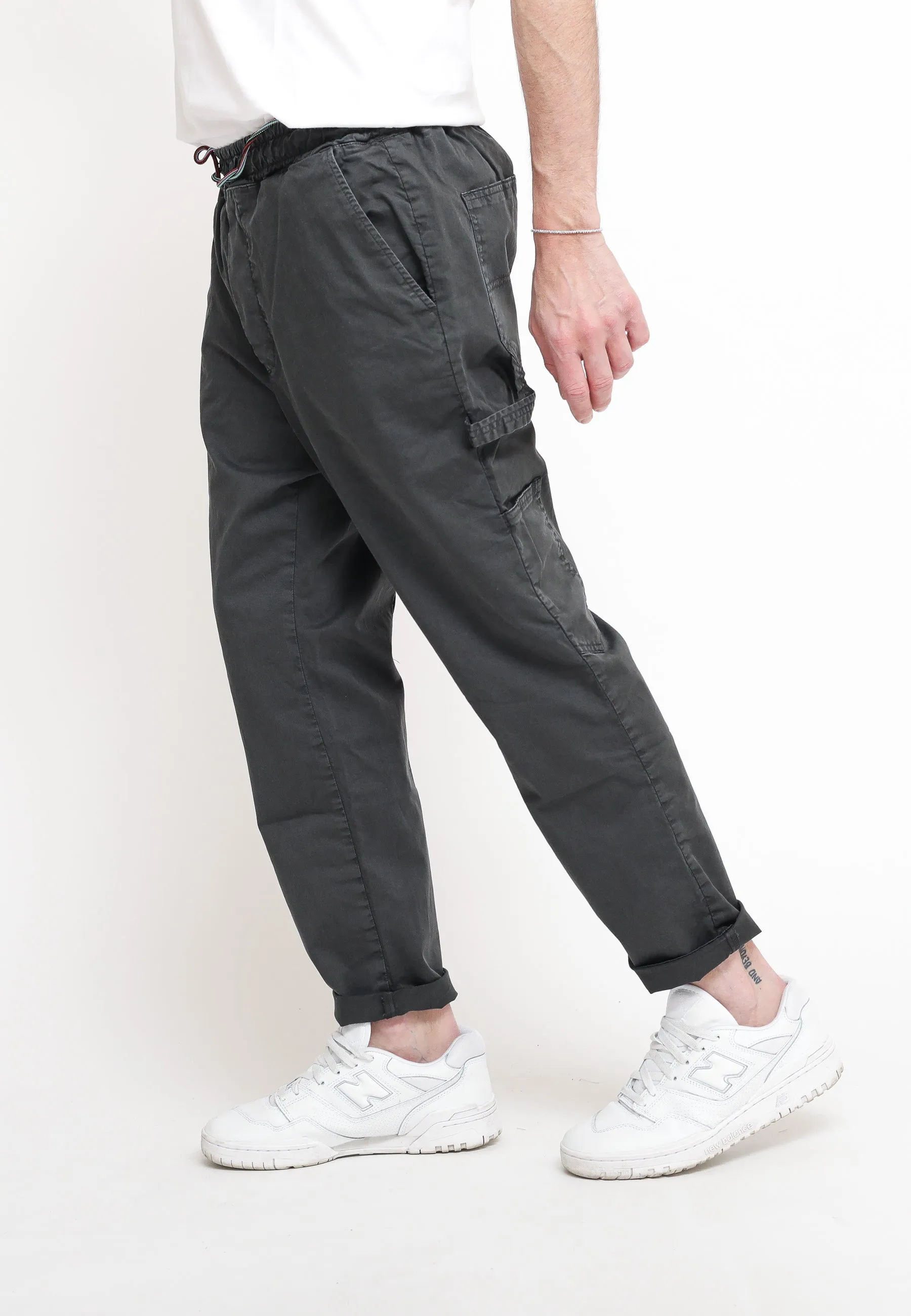 Pantalaccio Work In Gabardina Anthra - Antracite