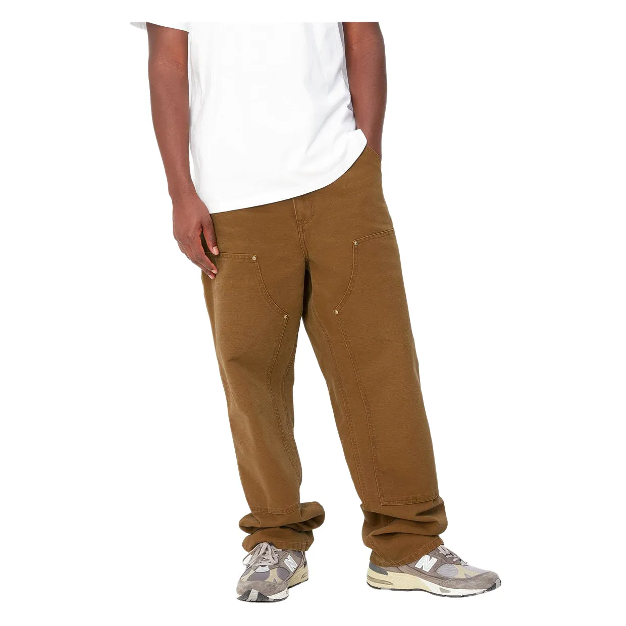 Pantaloni Uomo Carhartt WIP Double Knee Pant Marrone