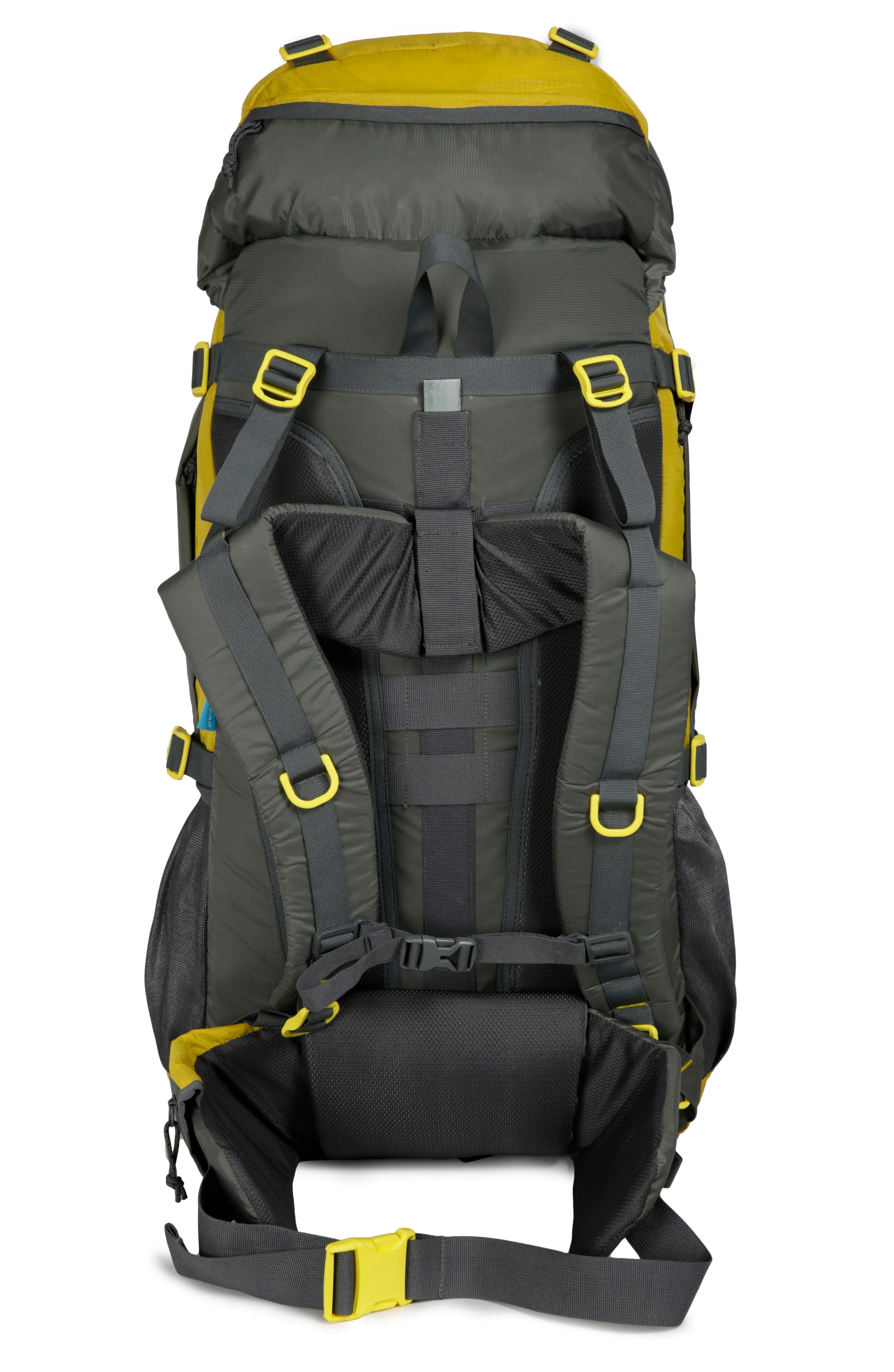 Penny 75L Yellow Gry Rucksack with Rain Cover