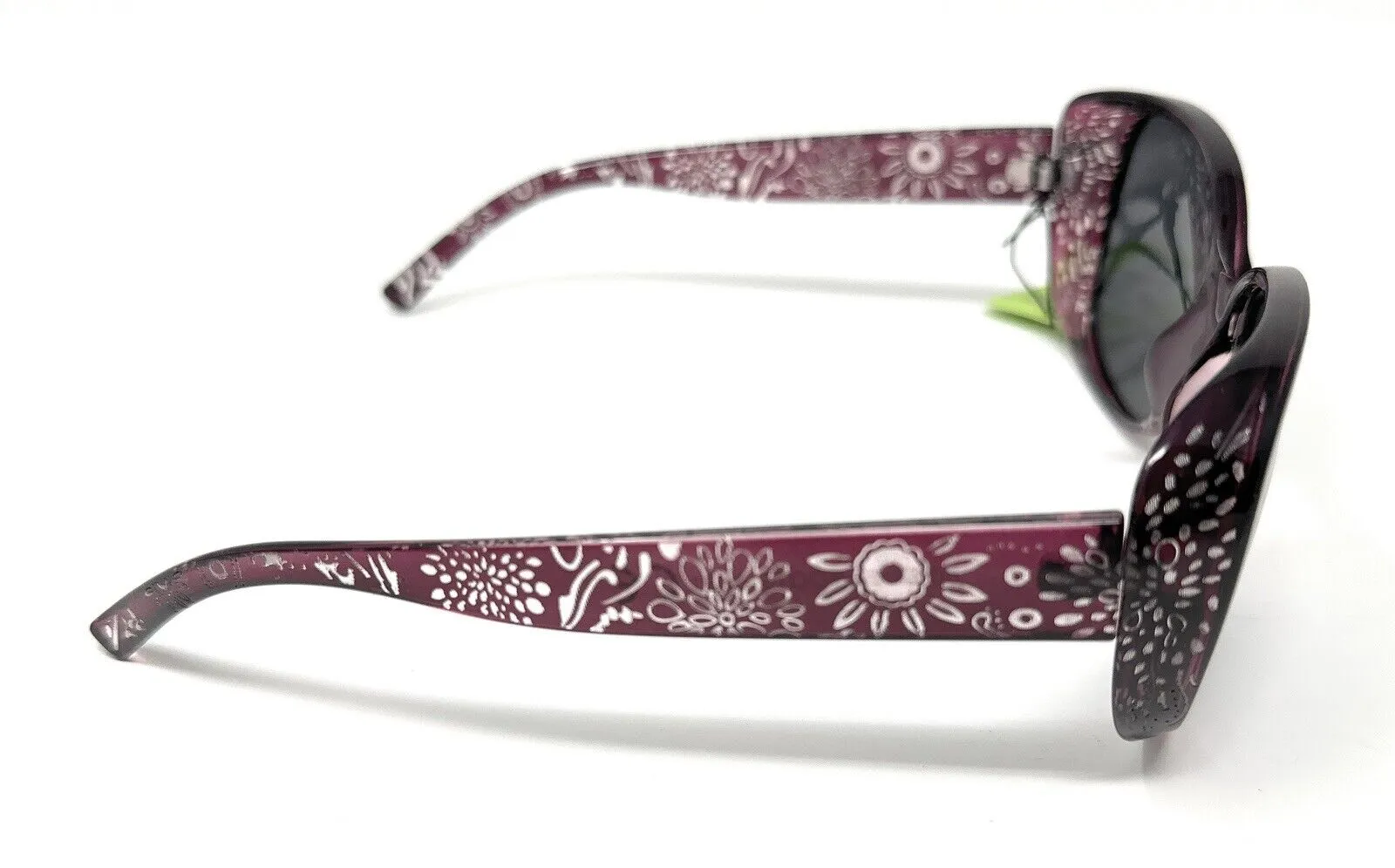 Polarised Sunglasses Ladies Floral Burgundy Frame by Boots 073J