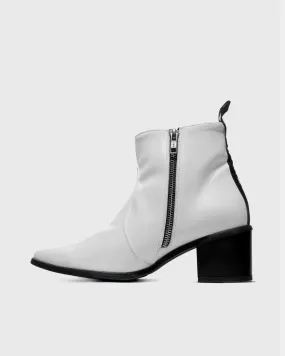 PRE-ORDER Vegan Swan No.1 White Nopal cactus leather boots by Bohema