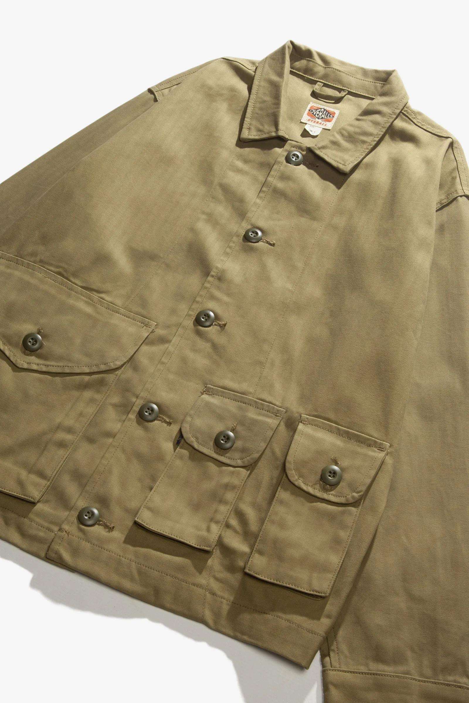 Red Ruggison - Twill Military Work Jacket - Olive