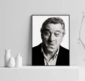 Robert De Niro Poster, Martin Scorsese Art, Movie Poster, Home Decor, Wall Decor, Custom Poster, Canvas Poster, Rolled Canvas, Wall Art