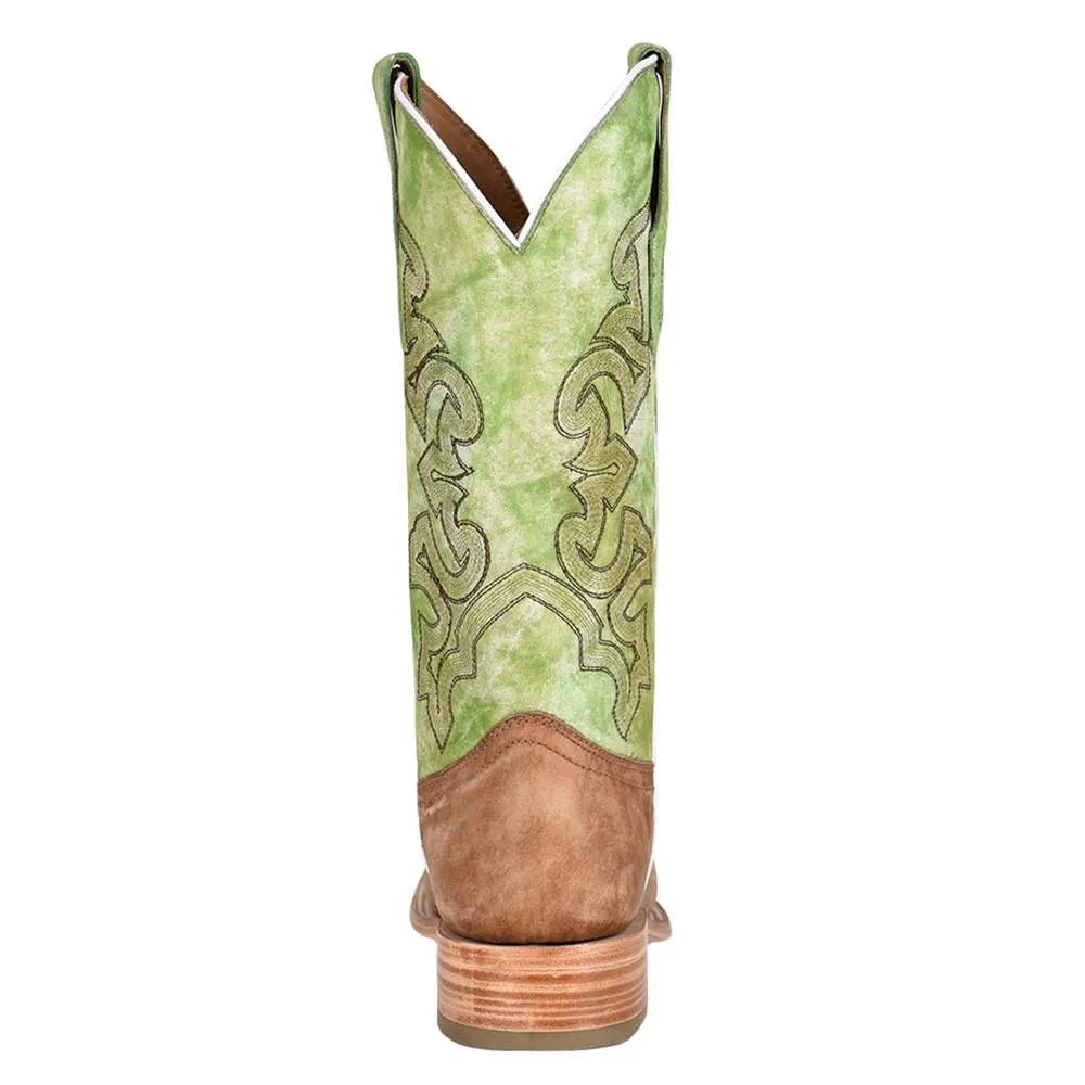 Sand/Green Embroidery Corral Men's Boots