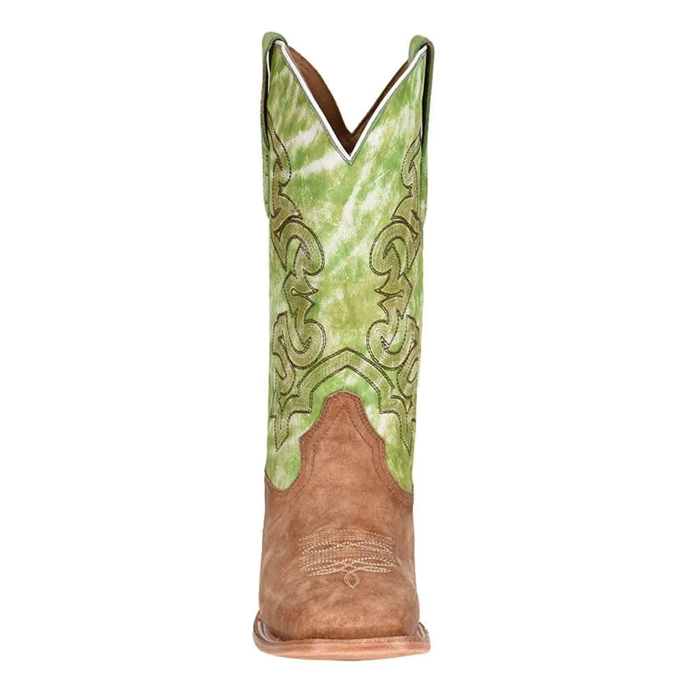 Sand/Green Embroidery Corral Men's Boots