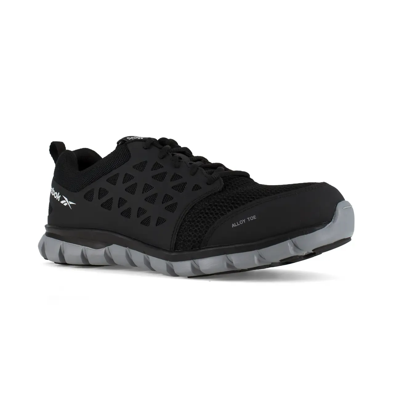 Sublite Cushion Alloy-Toe Athletic Work Shoe Black