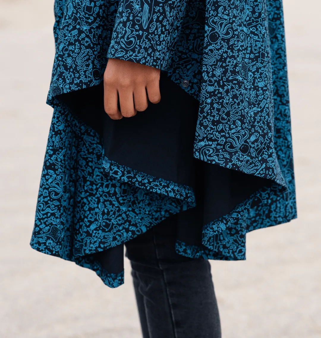 Water-Repellent Rain Poncho